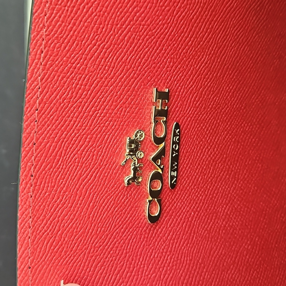 Coach Tatum Black and Red Tote Bag - Picture 12 of 15